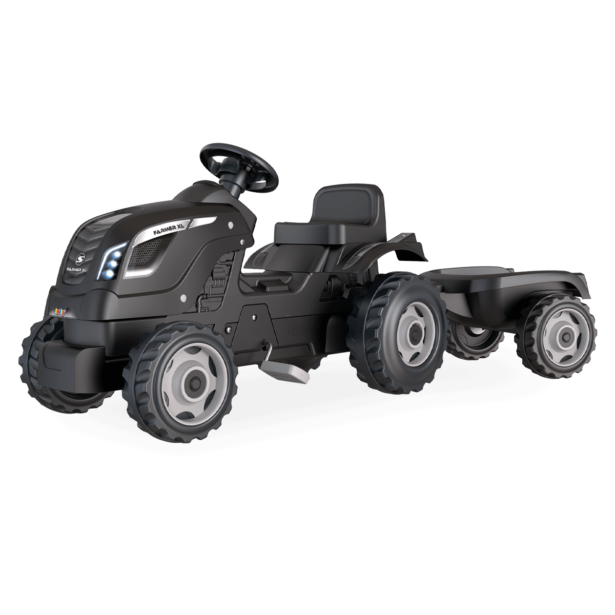 Šliapací traktor s prívesom XL Black - Smoby