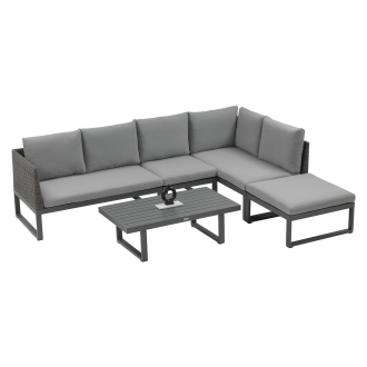 Narożnik ogrodowy DAVOS Grey - Focus Garden