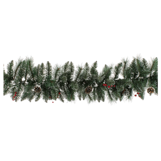 Smrekový veniec CUPID so šiškami, dĺžka 270 cm