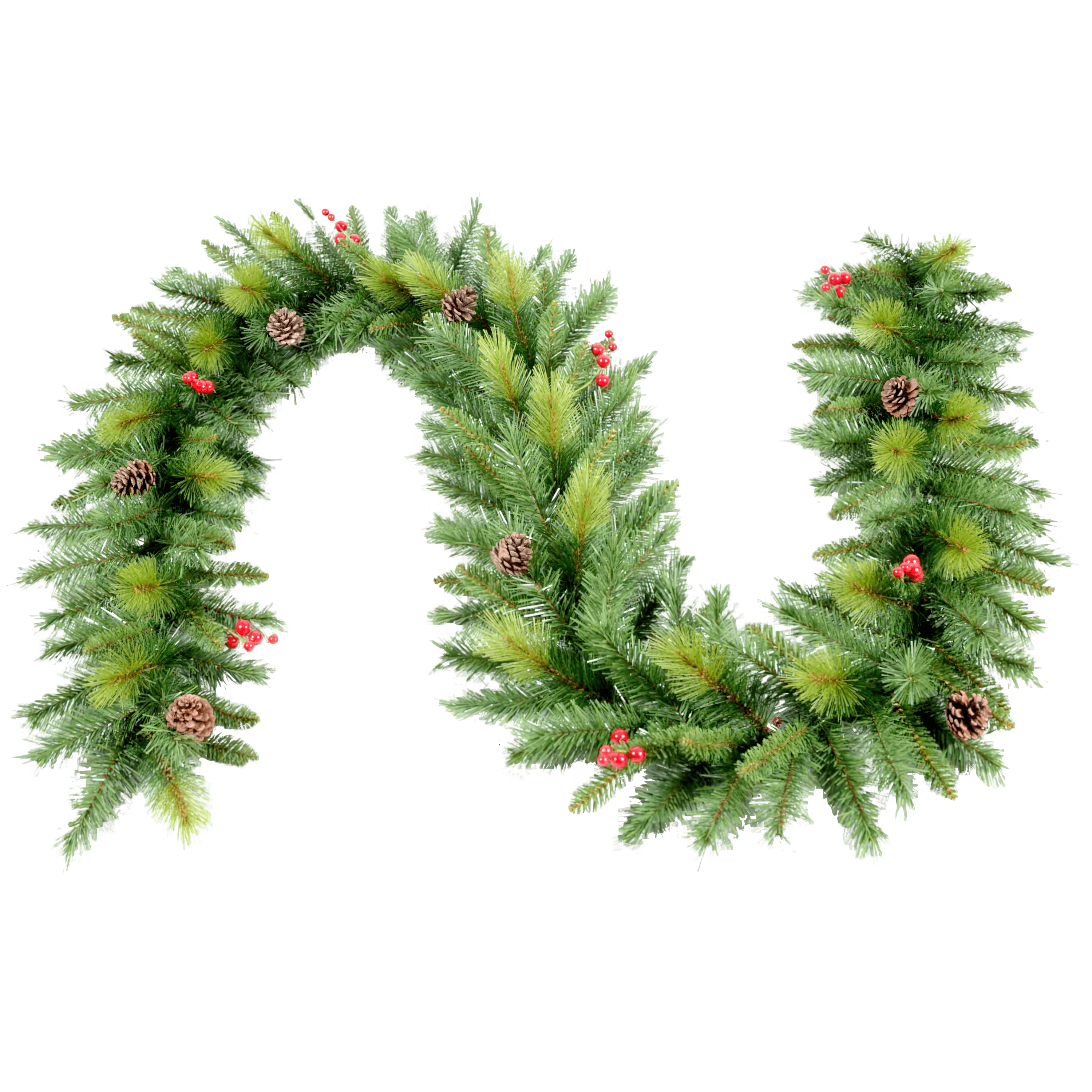Smrekový veniec PRANCER so šiškami, dĺžka 270 cm