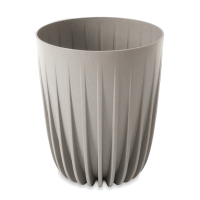 Dekoratívny kvetináč MIRA Eco wood 30cm sivý - LAMELA