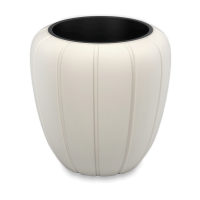 Dekoratívny kvetináč GAJA 40x43cm krémový - LAMELA