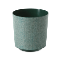 Dekoratívny kvetináč GAMA 19cm textilný avokádový - LAMELA