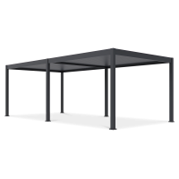 Pergola s LED osvetlením DELUXE Automatic 3,6x7,2 Antracit - Gutroof