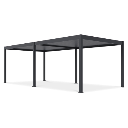 Pergola s LED osvetlením DELUXE Automatic 3,6x7,2 Antracit - Gutroof