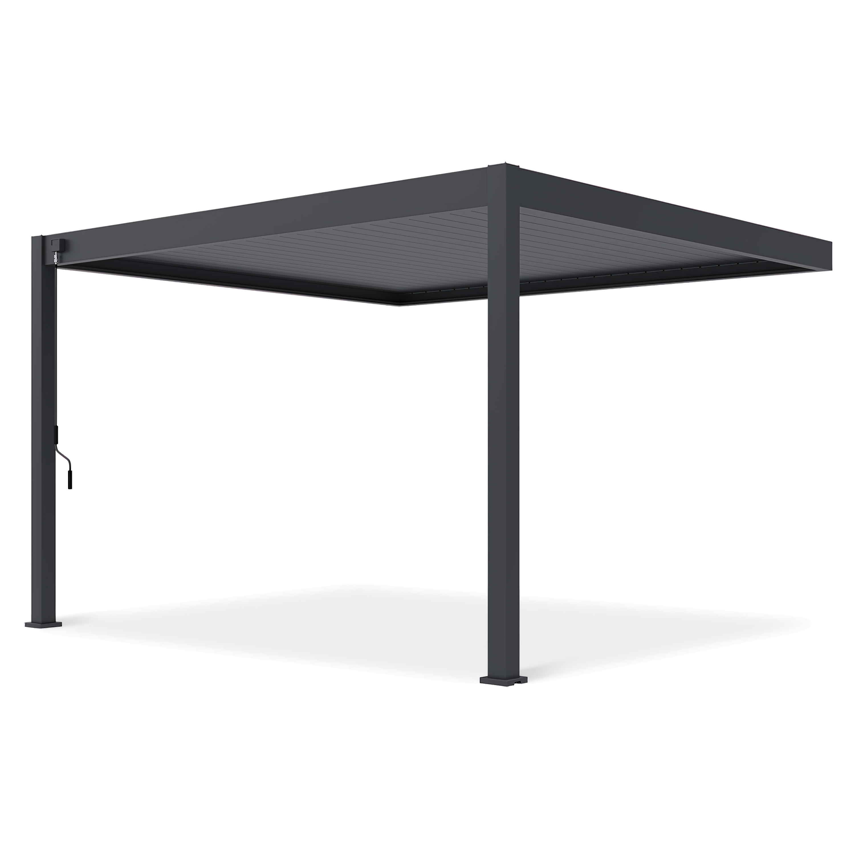 Hliníková pergola DELUXE Wall 3,6x4 Antracit - Gutroof