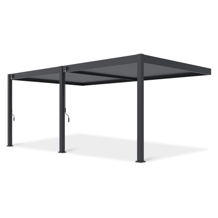 Záhradná pergola DELUXE Wall 3,6x6 Antracit - Gutroof