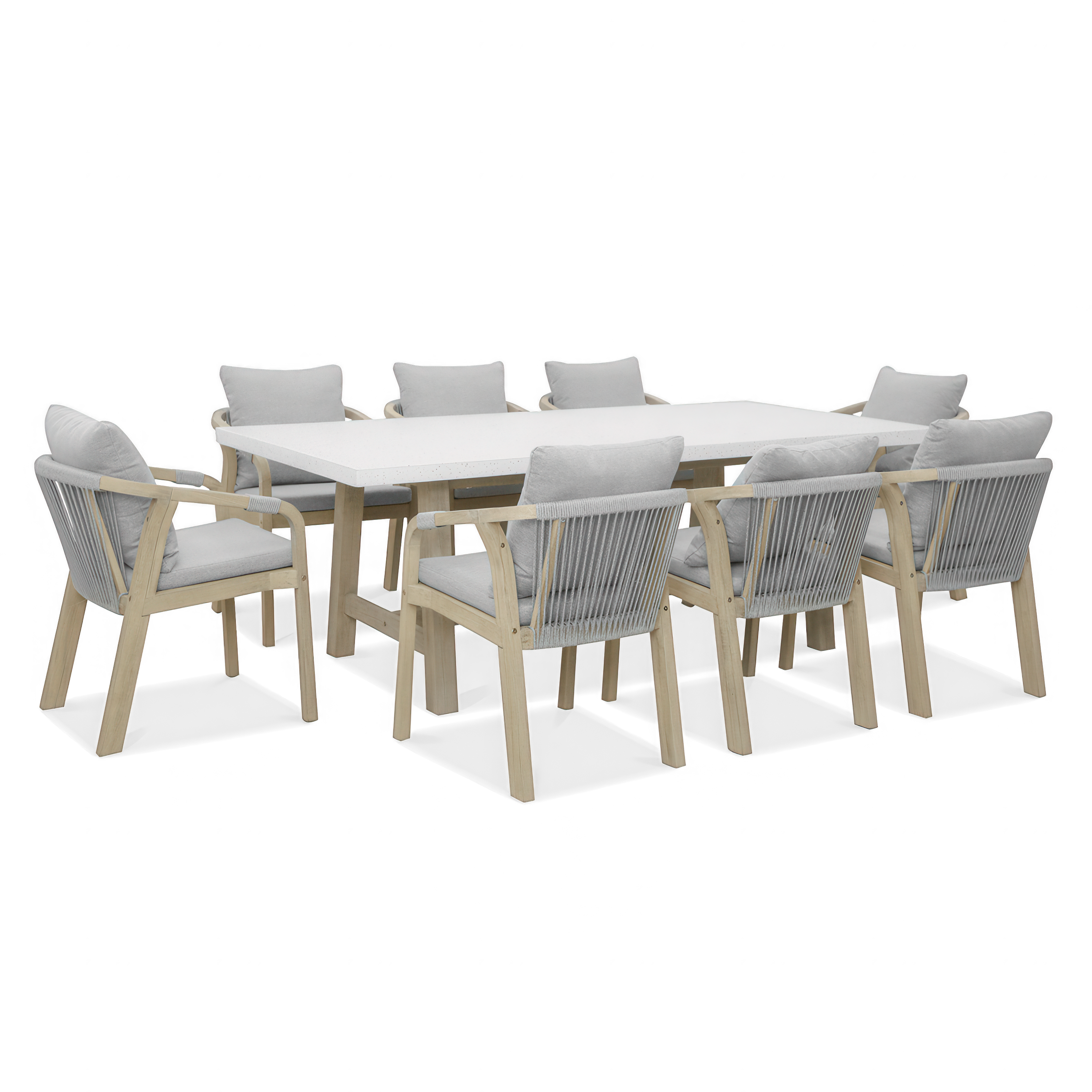 JACOB 8+1 jedálenská drevená súprava nábytku - Furrore