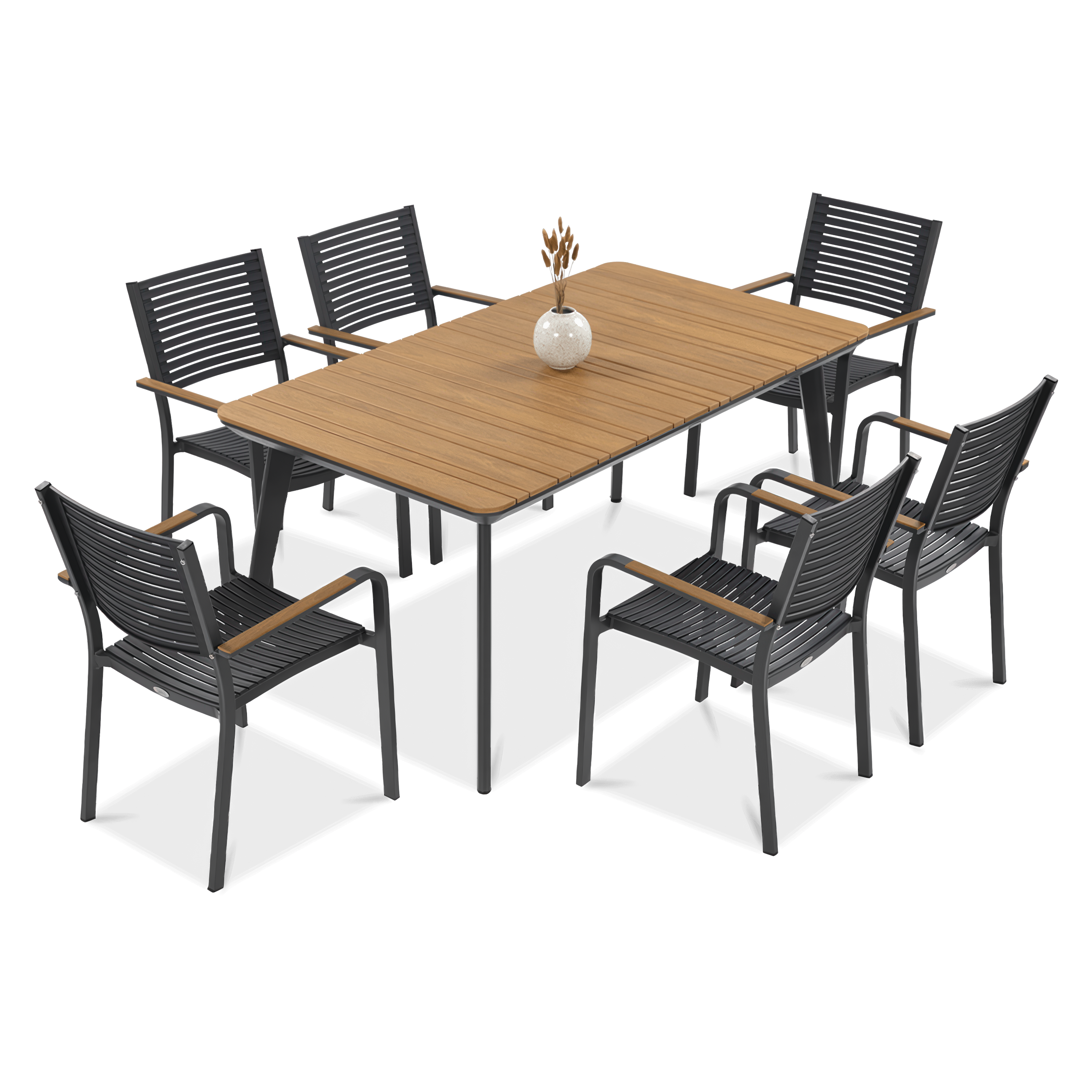 Zestaw jadalniany tacoma - stół jadalniany i sześć krzeseł