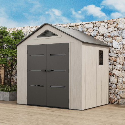 Záhradný domček EVEREST 8x6 Cold Grey - HARDMAISTER