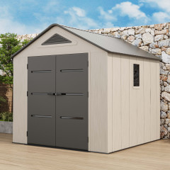 Záhradný domček EVEREST 8x8 Cold Grey - HARDMAISTER