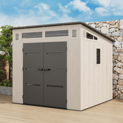 Záhradný domček CHESTER 8x8 Cold Grey - HARDMAISTER