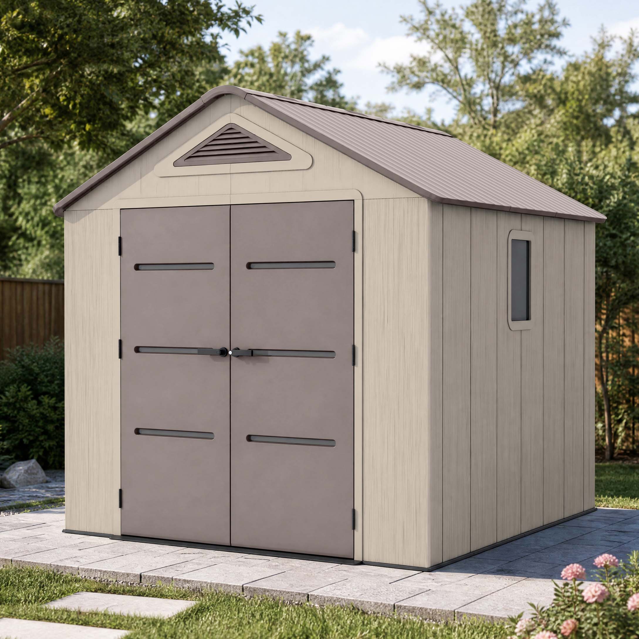 Záhradný domček EVEREST 8x8 Brown - HARDMAISTER