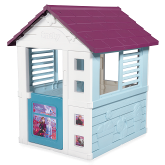 Dziewczynka w środku domku kraina lodu smoby