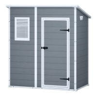 Záhradný domček MANOR PENT 6x4 - 183,5x111cm - KETER