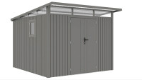 Záhradný domček PORTLAND 289 x 318cm Grey Aluminium – Hardmaister
