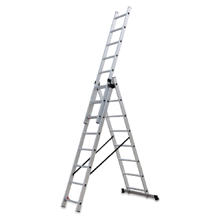 Hliníkový rebrík 3x8 Hardmaister (4,86 m)
