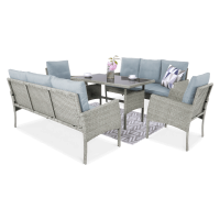 Záhradný set technorattan CORTINA FAMILY Dolphin Grey