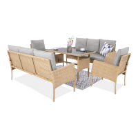 Technorattanová súprava CORTINA FAMILY béžová