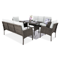 CORTINA FAMILY Hnedý set Technorattan