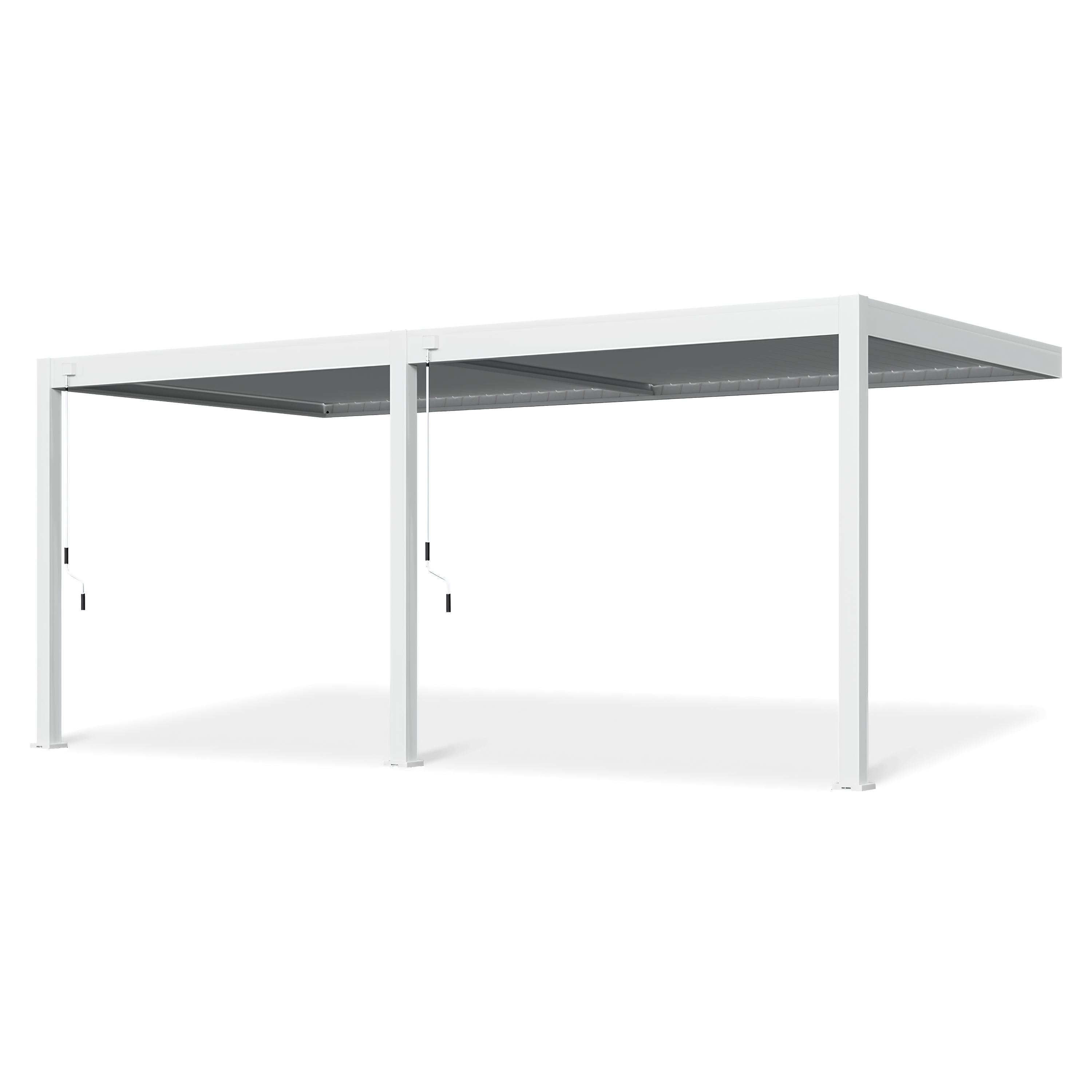 Prízemná pergola ELEGANCE WALL 3x6 White - Gutroof