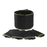 Látkové kvetináče 5ks x 37L čierne - CULTIVO