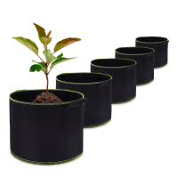 Textilný hrniec 10L čierny - sada 5ks - CULTIVO