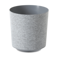 Dekoratívny kvetináč GAMA 25cm textil sivý - LAMELA
