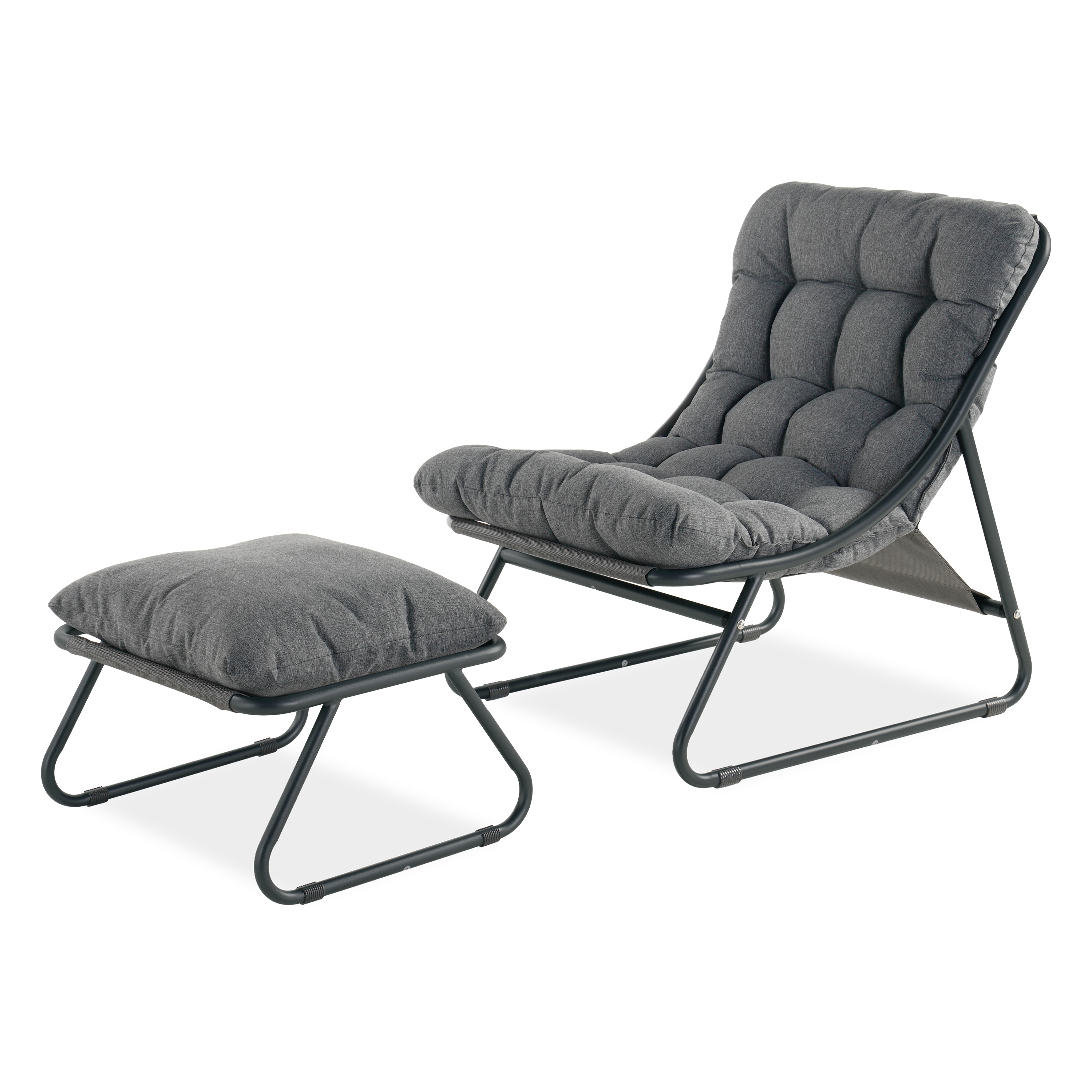 VISTA RELAX Tmavo šedá terasová súprava - Bjørkka