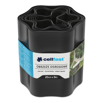 Záhradné obruby 20 cm x 9,0 m čierna Cellfast