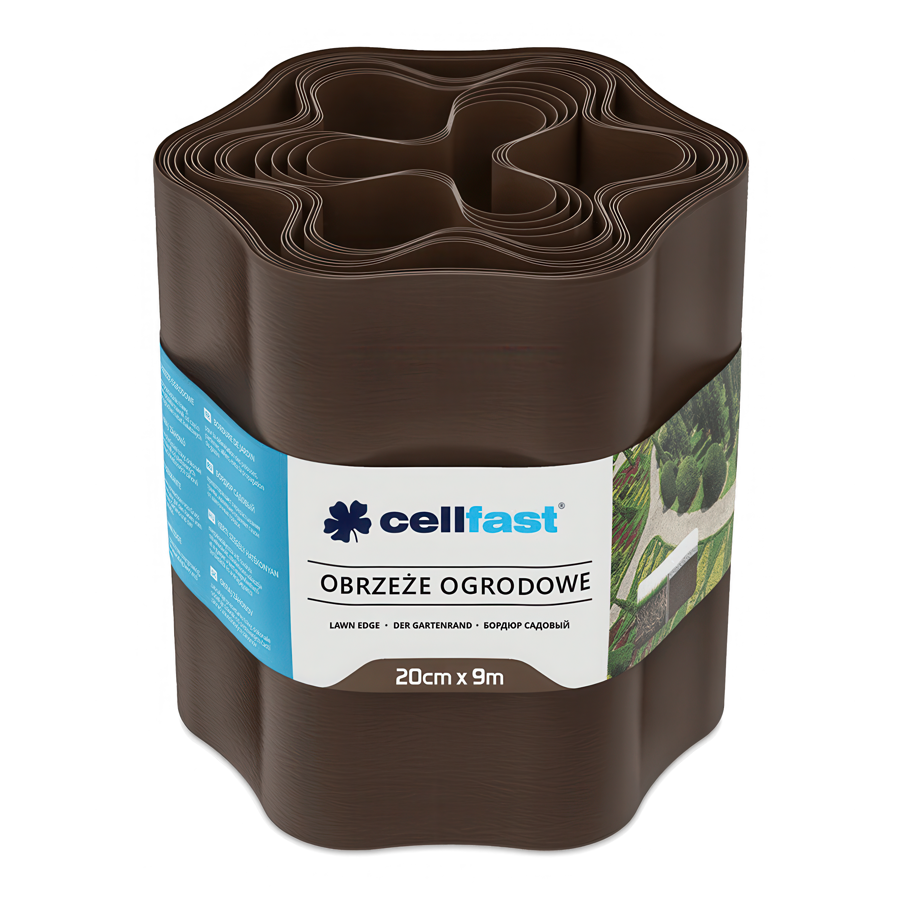 Záhradné obruby 20 cm x 9,0 m hnedé Cellfast