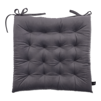 Srebrna poduszka na krzesło ogrodowe od moodme