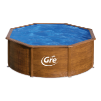 Celoročný záhradný bazén Gre PACIFIC 350 cm x 120 cm