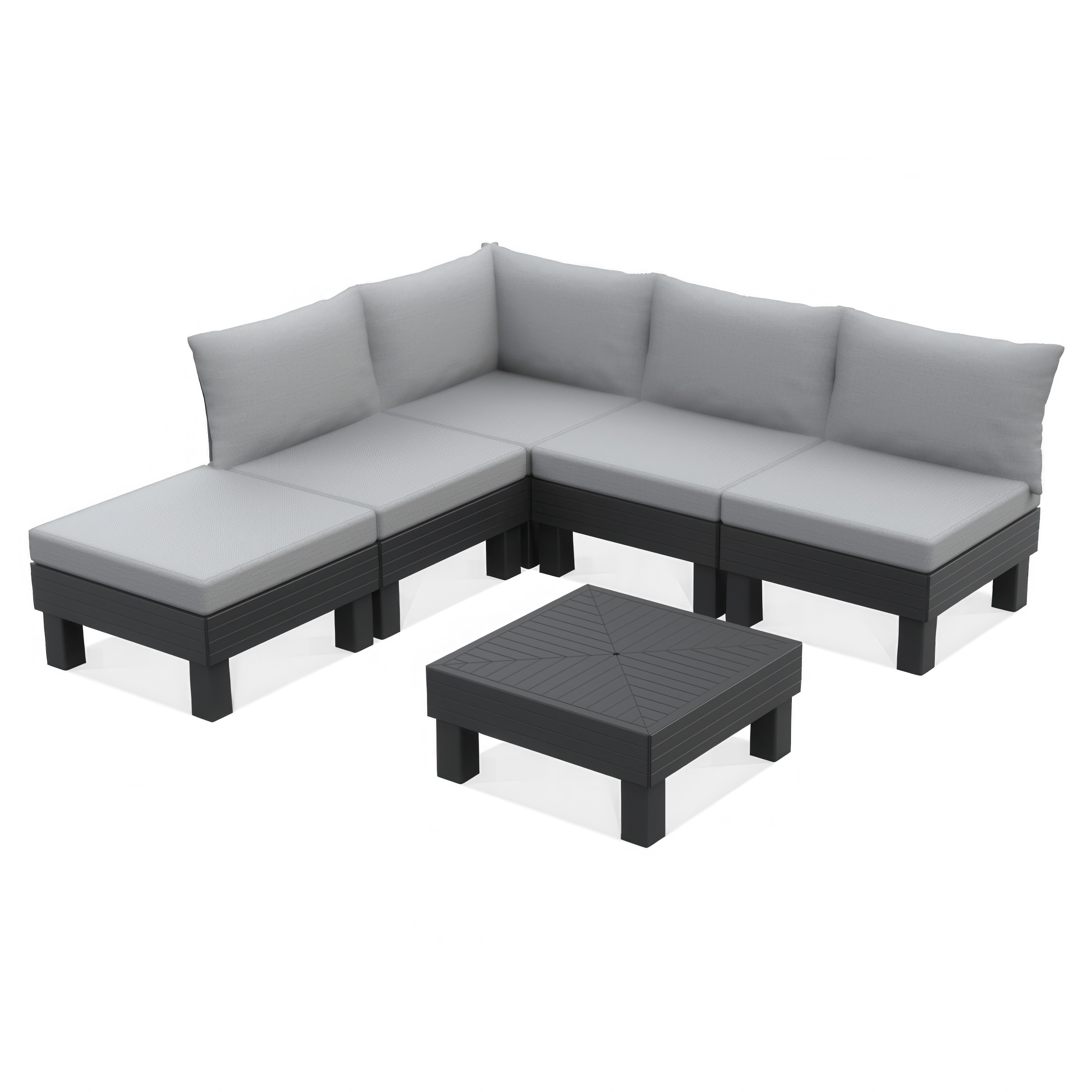 Propozycja ustawienia narożnika Elements w ogrodzie