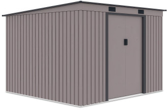 Prístrešok na náradie OREGON 261x241cm Teplá sivá - Hardmaister