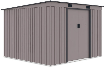 Prístrešok na náradie OREGON 261x241cm Teplá sivá - Hardmaister