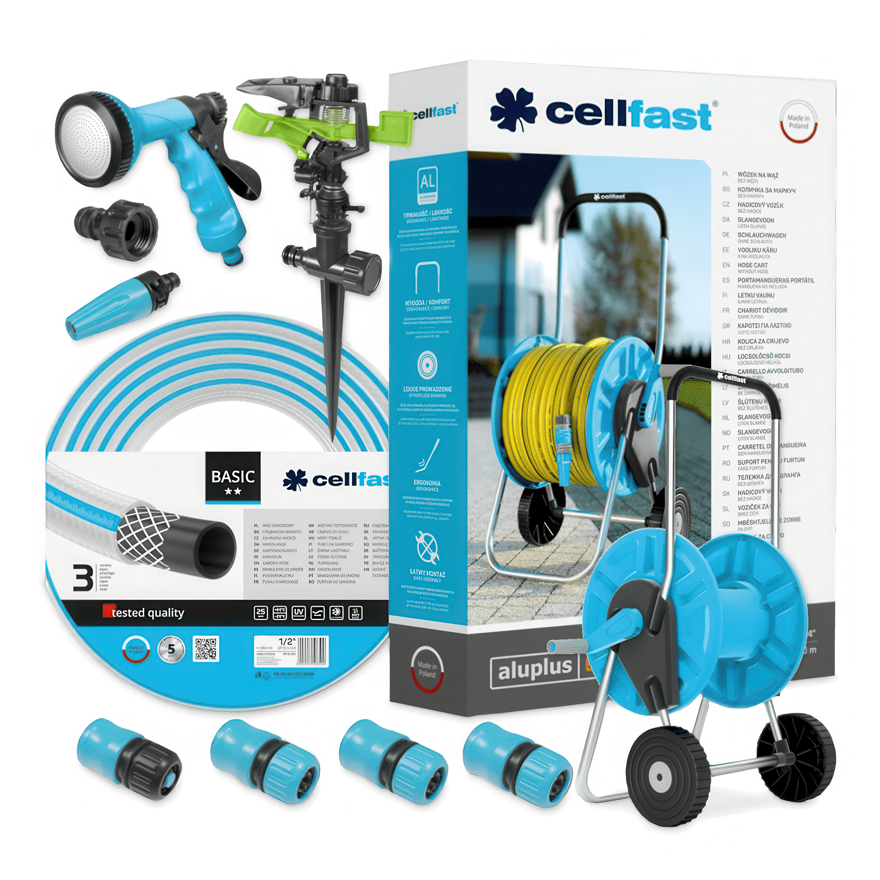 Zavlažovacia súprava BASIC Hadica 1/2" 30 m Cellfast