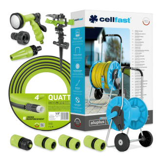 Zavlažovacia súprava QUATTRO Hadica 1/2" 25 m Cellfast