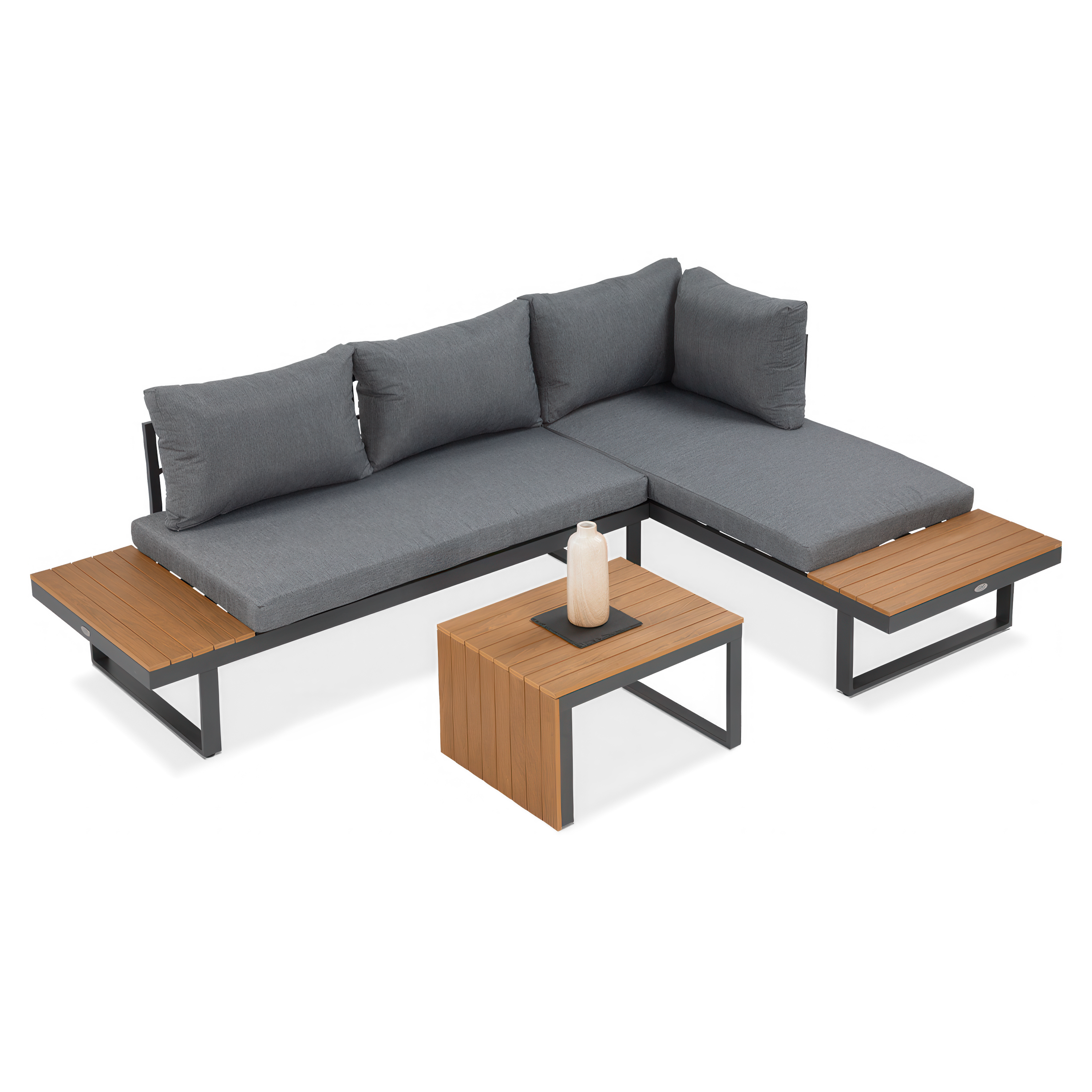 Modułowy narożnik tulip dark grey