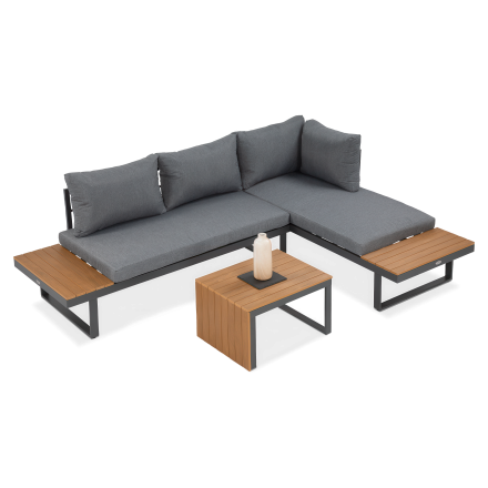 Modułowy narożnik tulip dark grey