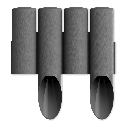 Záhradná palisáda 4 STANDARD 15,5 cm x 2,3 m Graphite Cellfast