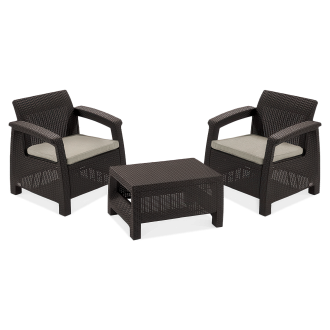 Komplet ogrodowy CORFU WEEKEND Brown