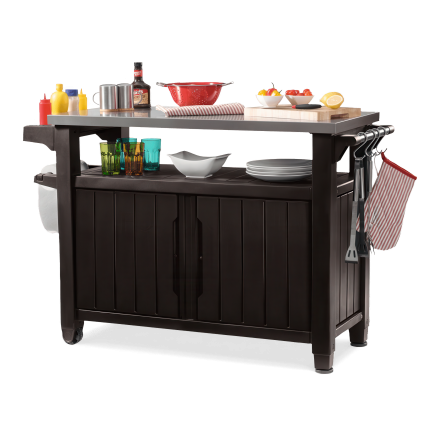 Záhradný bar / altánok Keter UNITY XL 207 l hnedý