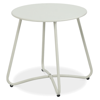 ART Svetlý béžový záhradný stôl, priemer 45 cm - Focus Garden