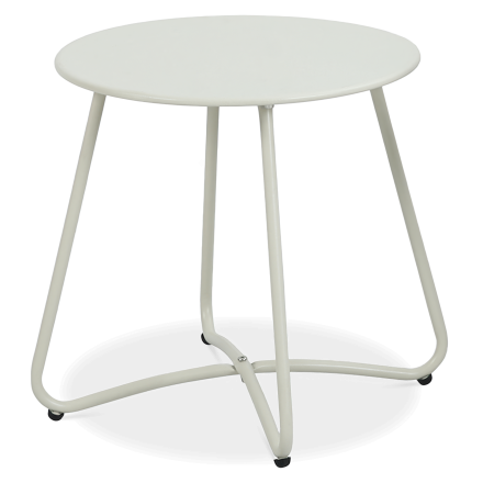 ART Svetlý béžový záhradný stôl, priemer 45 cm - Focus Garden