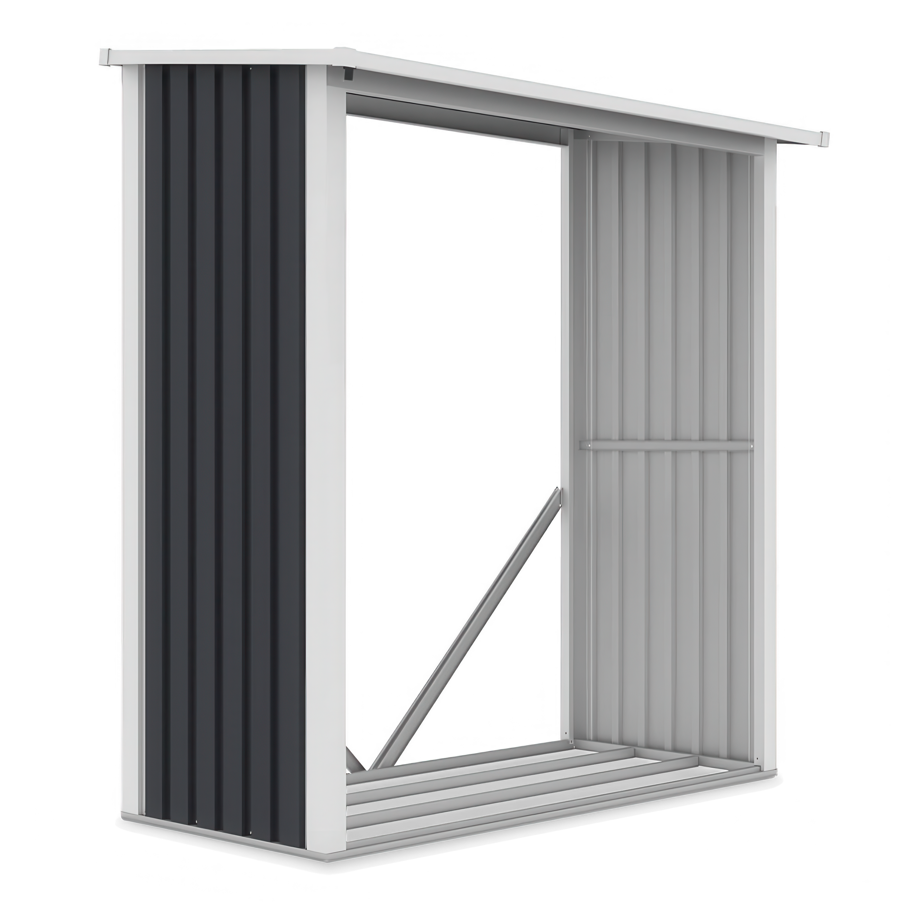 DENVER 182x89cm Studená sivá záhradná búda - Hardmaister