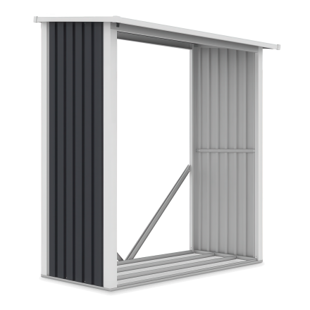 DENVER 182x89cm Studená sivá záhradná búda - Hardmaister