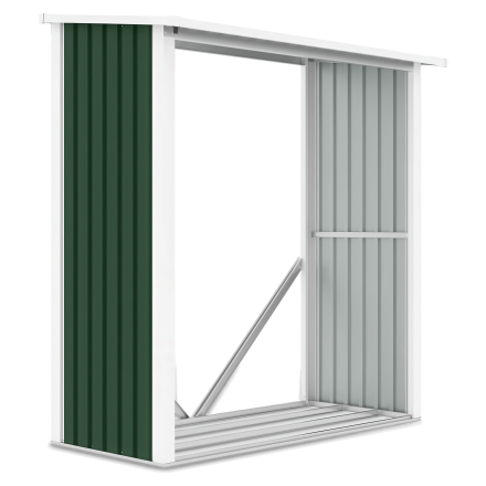 Záhradný prístrešok na drevo DENVER 182x89cm zelený - Hardmaister