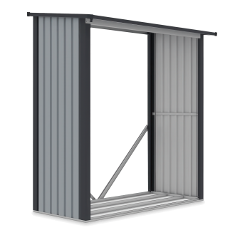 Stojan na drevo DENVER 182x89cm svetlo sivý - Hardmaister