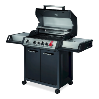 Plynový gril Monroe Black PRO 4 IK Turbo s horákom na ražni - ENDERS